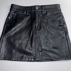 American Eagle Outfitters Shiny Black Mini Skirt